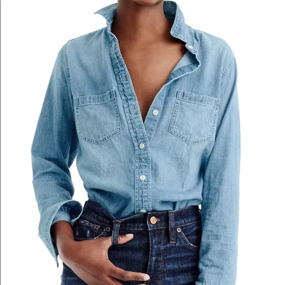 J.Crew everyday chambray top